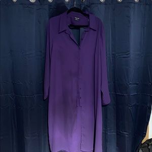 Purple tunic blouse city chic M